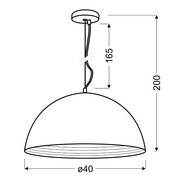 Amalfi Lampa Wisząca 40 1X60W E27 Miedziany Candellux