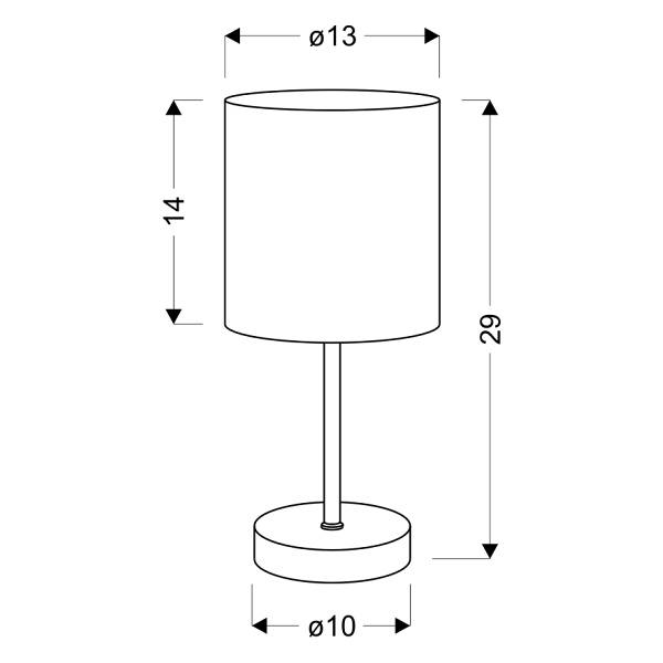 Emily Lampa Gabinetowa 1X40W E14 Kremowa Candellux