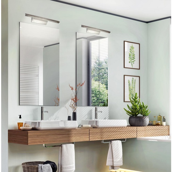 Forte Led 3 Lampa Kinkiet 7W Led Rurka Trójkątna Z Wyłącznikiem Satyna Candellux