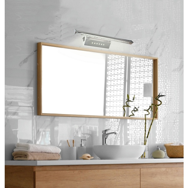 Forte Led 3 Lampa Kinkiet 7W Led Rurka Trójkątna Z Wyłącznikiem Chrom Candellux