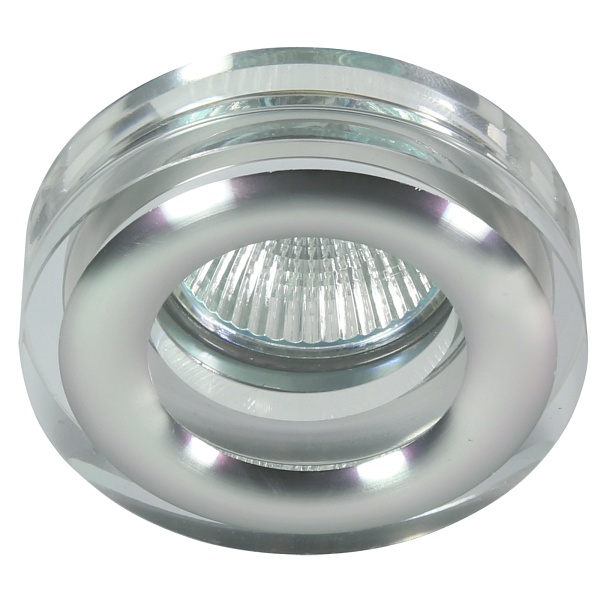 Oprawa Stropowa Dekoracyjna Okrągła Sk-81 Ch/Tr Mr16 1X50W Chrom Transparent Candellux