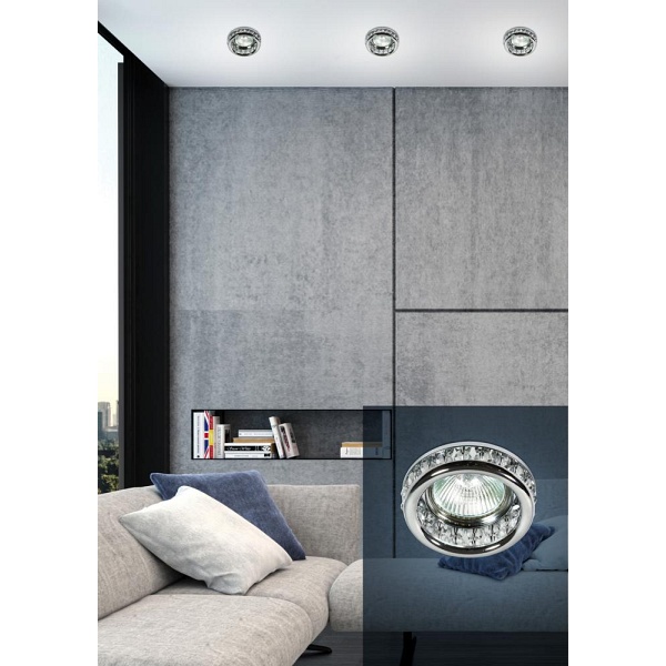 Sk-79 Ch/Tr Mr16 1X50W Chrom Oczko Sufitowe Lampa Sufitowa Candellux