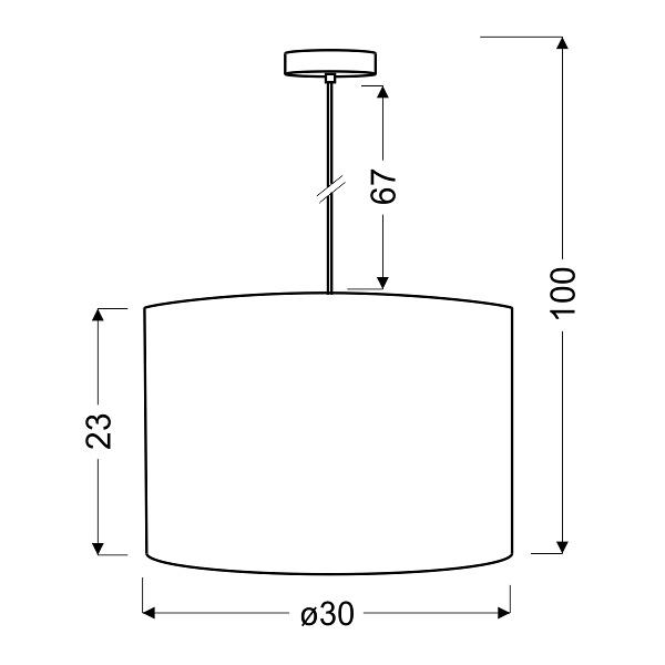 Summer 30 Lampa Wisząca 1X60W E27 Biały Candellux