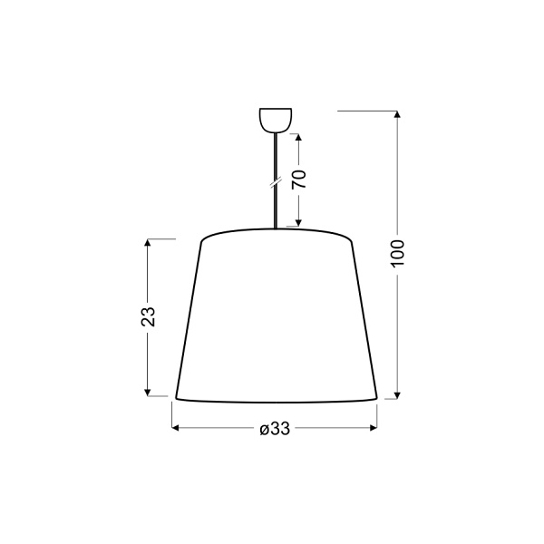 Sandy Lampa Wisząca 33 1X60W E27 Candellux