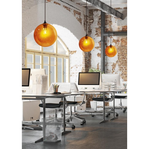 Lampa Wisząca Edison 25 1X60W E27 Bursztynowy Candellux