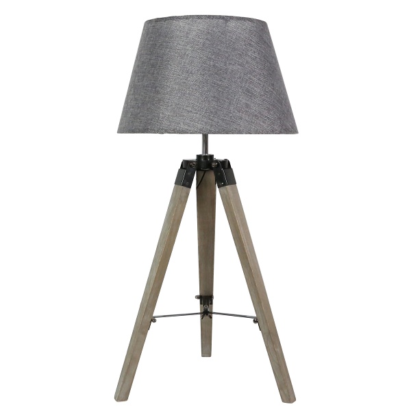 Lugano Lampa Gabinetowa 1X60W E27 Szary + Abażur O Tym Samym Indeksie Candellux