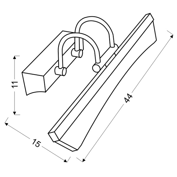 Glory Lampa Kinkiet 7W Led Chrom Candellux