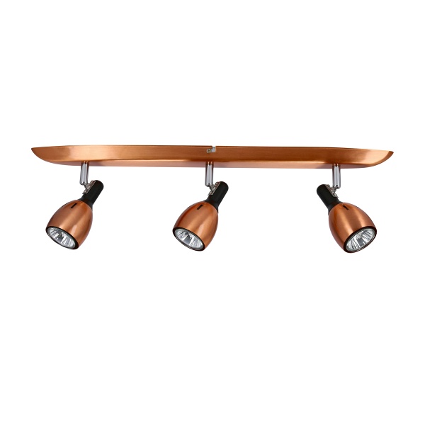 Cross Lampa Sufitowa Listwa 3X50W Gu10 Miedziany Candellux