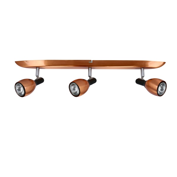 Cross Lampa Sufitowa Listwa 3X50W Gu10 Miedziany Candellux