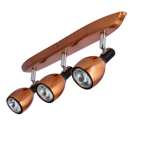 Cross Lampa Sufitowa Listwa 3X50W Gu10 Miedziany Candellux