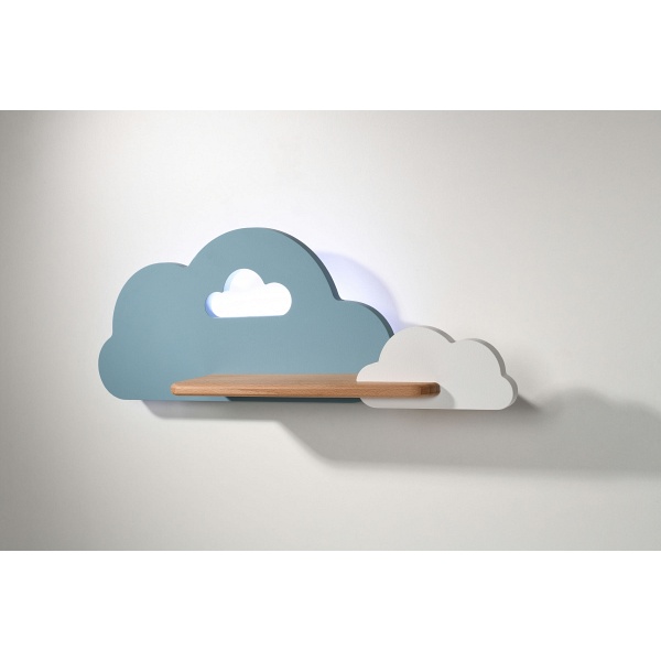 Lampa Cloud Kinkiet Ścienny 5W Led Iq Kids Niebieski+Biały Candellux