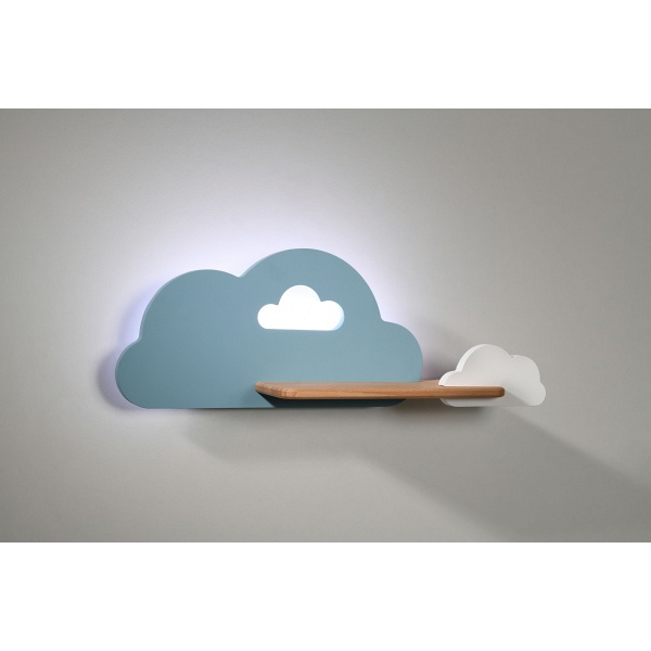 Lampa Cloud Kinkiet Ścienny 5W Led Iq Kids Niebieski+Biały Candellux
