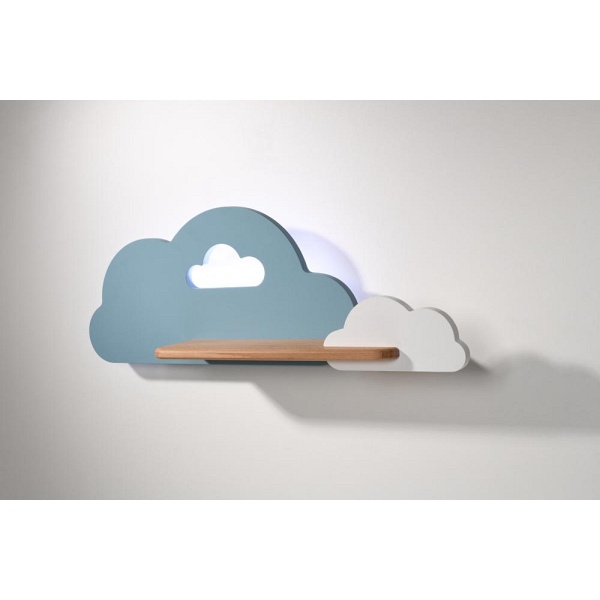 Lampa Cloud Kinkiet Ścienny 5W Led Iq Kids Niebieski+Biały Candellux