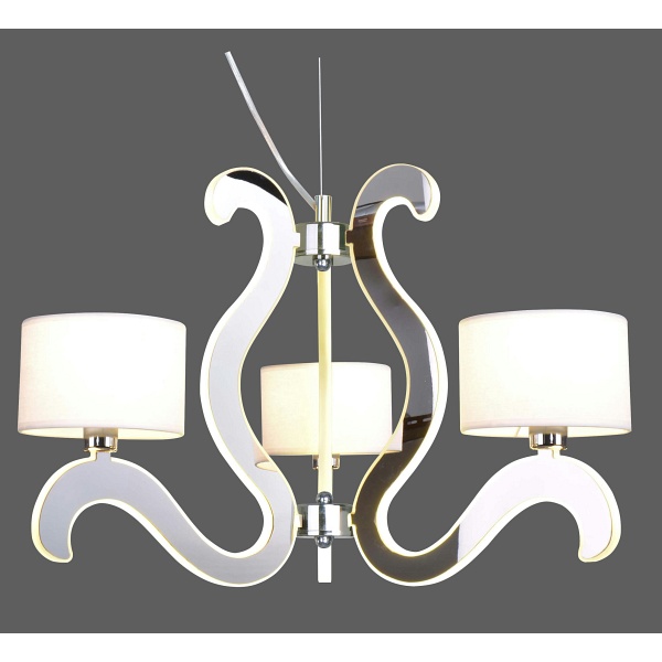 Ambrosia 1 Lampa Wisząca 3X40W E14 + 18,4W Led Chrom Candellux