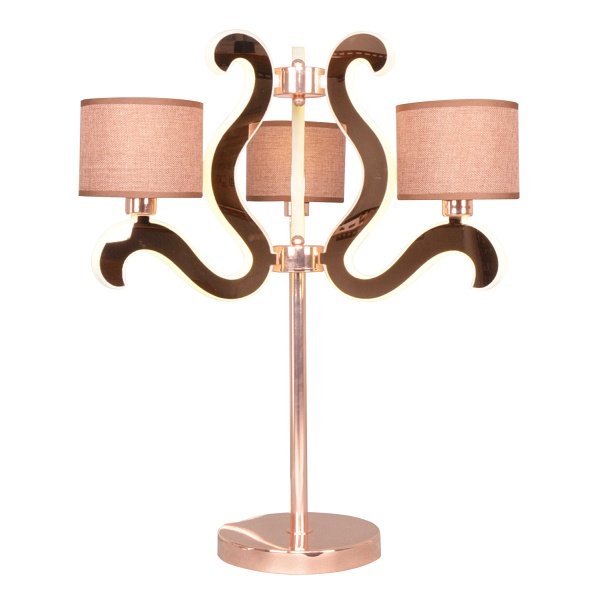 Ambrosia 3 Lampa Gabinetowa 3X40W E14 + 18,4W Led Miedziany Candellux