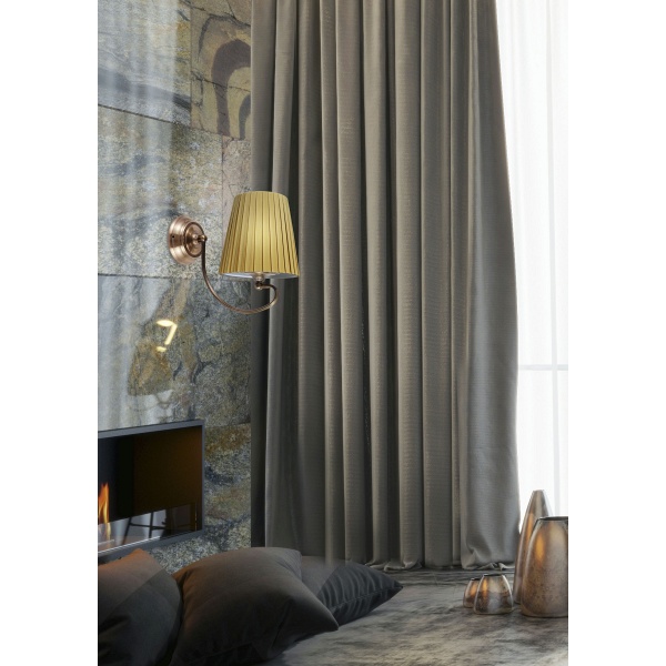 Mozart Lampa Kinkiet 1X60W E27 Patynowa Miedź Miodowy Candellux