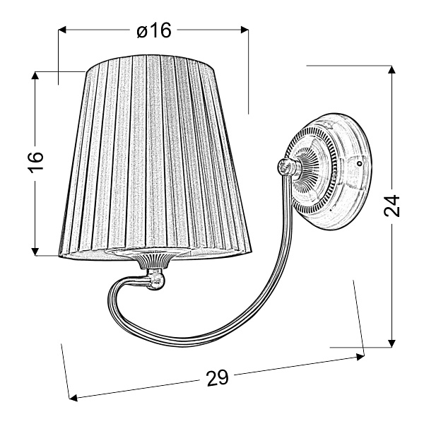 Mozart Lampa Kinkiet 1X60W E27 Patynowa Miedź Miodowy Candellux