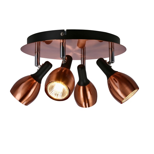 Cross Lampa Sufitowa Plafon 4X50W Gu10 Miedziany Candellux