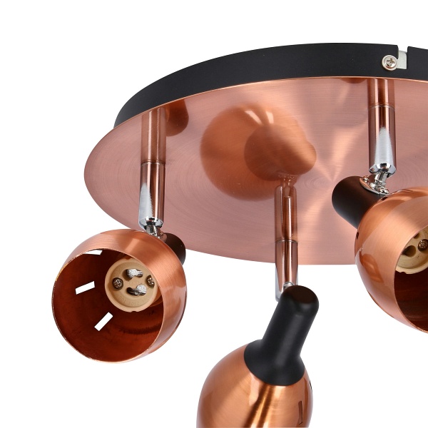 Cross Lampa Sufitowa Plafon 4X50W Gu10 Miedziany Candellux