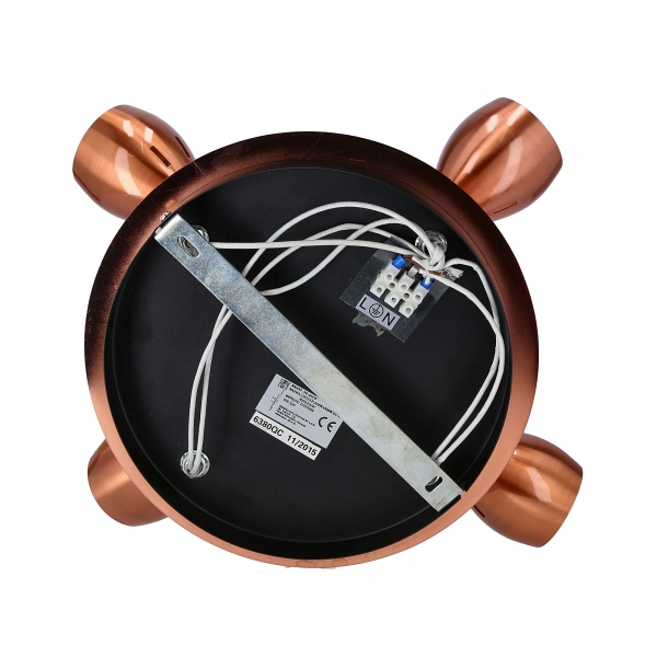 Cross Lampa Sufitowa Plafon 4X50W Gu10 Miedziany Candellux