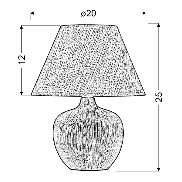 Crobi Lampa Gabinetowa 1X40W E14 Brązowy Candellux