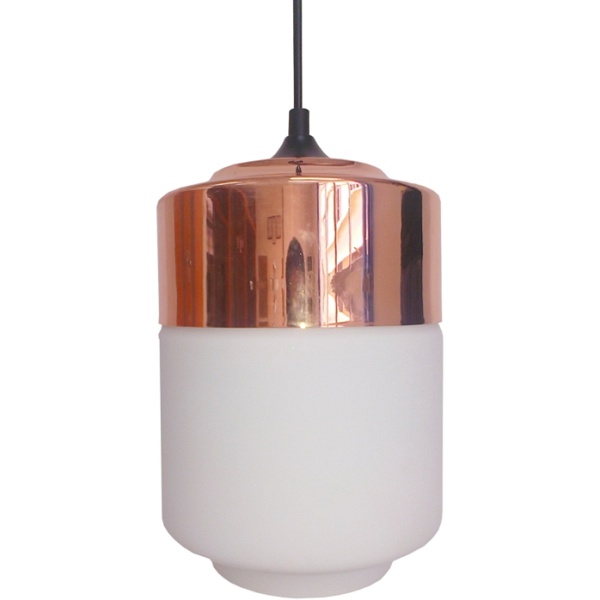 Masala Lampa Wisząca 17 1X60W E27 Biały Z Miedzianą Nakładką Candellux