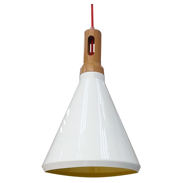 Robinson Lampa Wisząca 26 1X60W E27 Biały / Wnętrze Żółte Candellux