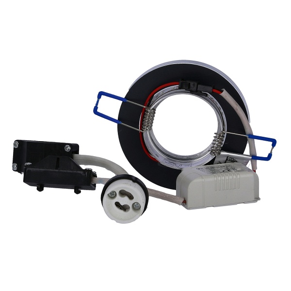 Oprawa Stropowa Ss-23 Ch/Tr+Am Gu10 50W+Led Smd 230V Bursztynowy 2,1W Chrom Stał Candellux