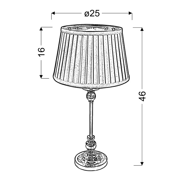 Amore Lampa Gabinetowa 1X60W E27 Stożek Czarny Candellux