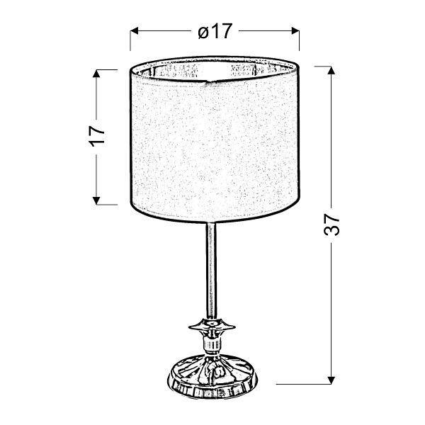 Violino Lampa Gabinetowa 1X40W E14 Czarny Candellux