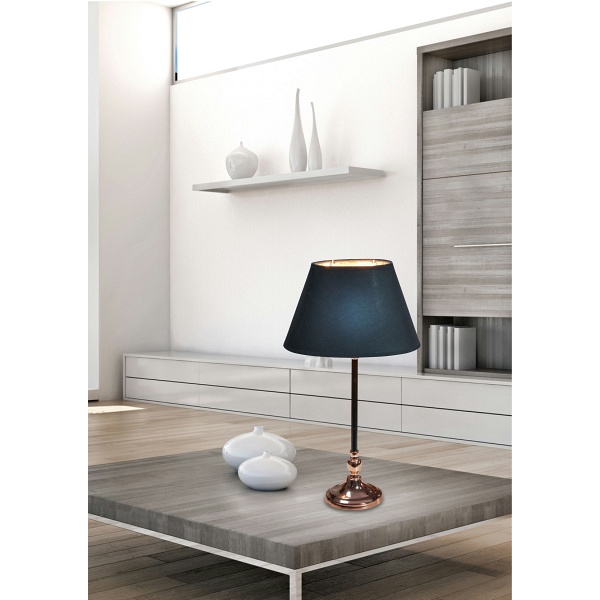 Noe Lampa Gabinetowa 1X60W E27 Stożek Czarny Candellux