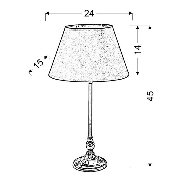 Noe Lampa Gabinetowa 1X60W E27 Stożek Czarny Candellux