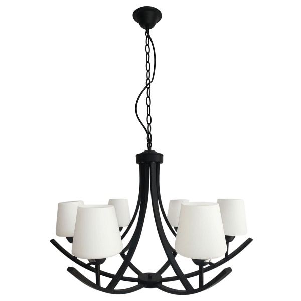 Londyn Lampa Wisząca 6X60W E27 Czarny Candellux