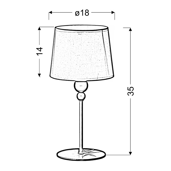 Bebe Lampa Gabinetowa 1X60 W E27 Biała Candellux