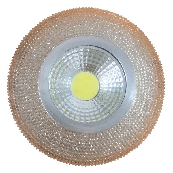 Oprawa Stropowa Stała Okrągła Sak-04 Al/Am 5W Led Cob 230V Szkło Akrylowe Burszt Candellux
