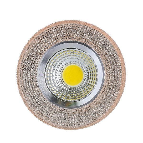 Oprawa Stropowa Stała Okrągła Sak-04 Al/Am 5W Led Cob 230V Szkło Akrylowe Burszt Candellux