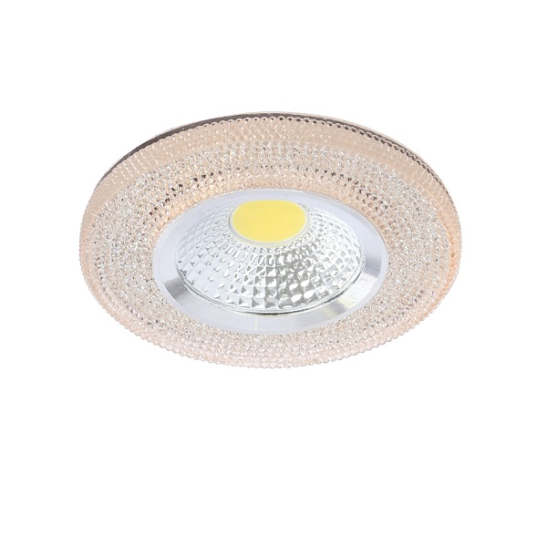 Oprawa Stropowa Stała Okrągła Sak-04 Al/Am 5W Led Cob 230V Szkło Akrylowe Burszt Candellux