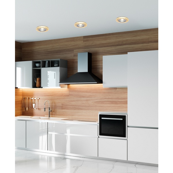 Oprawa Stropowa Stała Okrągła Sak-04 Al/Am 5W Led Cob 230V Szkło Akrylowe Burszt Candellux