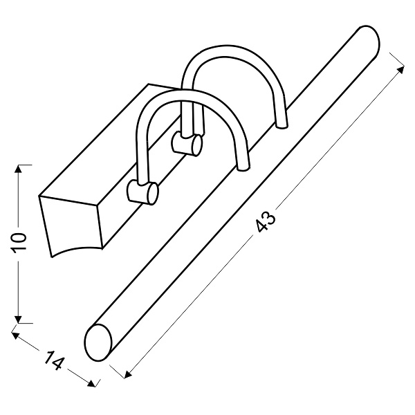 Linea Lampa Kinkiet 5W Led Chrom Candellux