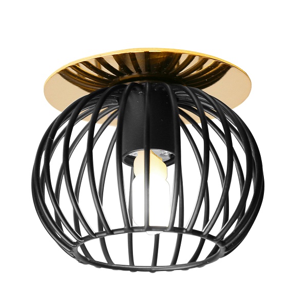 Oprawa Stropowa Dekoracyjna Sk-93 G/Bk G9 40W 230V Złoto Czarny Candellux