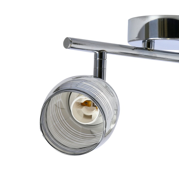 Milton Lampa Sufitowa Listwa 2X10W E14 Led Chrom Candellux