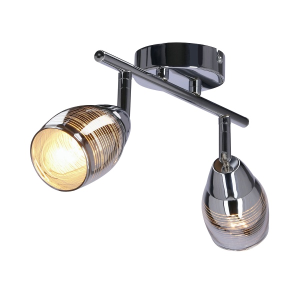 Milton Lampa Sufitowa Listwa 2X10W E14 Led Chrom Candellux