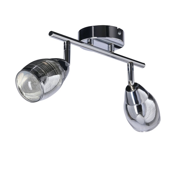 Milton Lampa Sufitowa Listwa 2X10W E14 Led Chrom Candellux