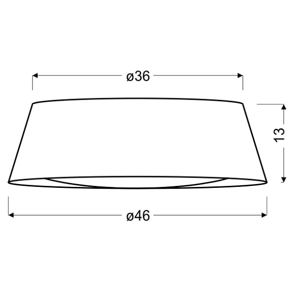 Mola Lampa Sufitowa Plafon 43 16W Led 6500K Z Abażurem Kremowy Candellux