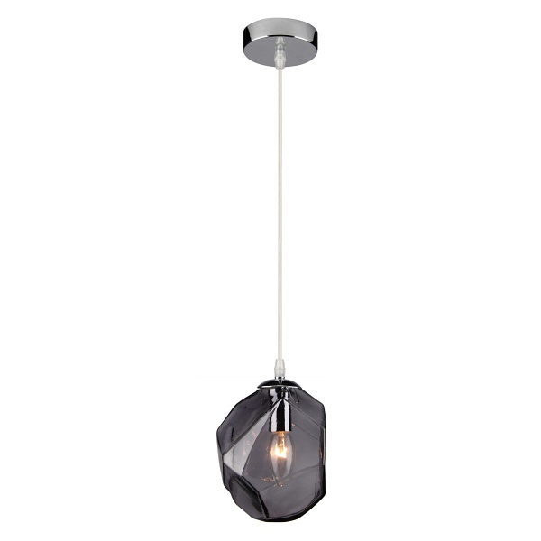 Jewel Lampa Wisząca 18 1X40W E14 Klosz Dymiony Candellux