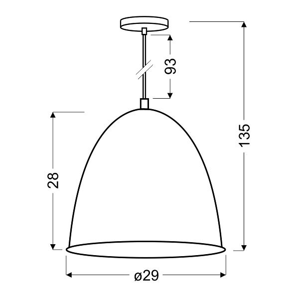 Patch Lampa Wisząca 29 1X60W E27 Czarny + Chromowany Dekor Candellux