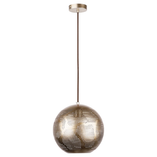 Sfinks Lampa Wisząca 25 Kula W 1X60W E27 Ażurowy Jasno Brązowy Candellux