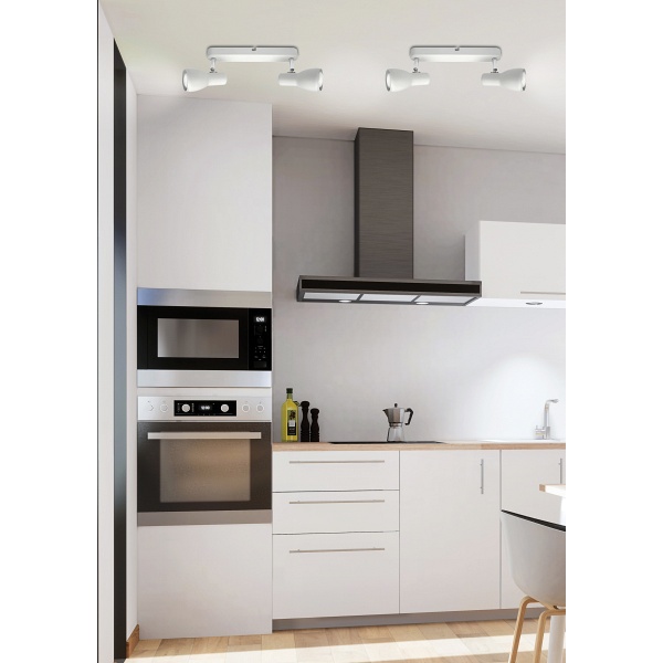 Picardo Lampa Sufitowa Listwa 2X40W E14 Biały Mat Candellux