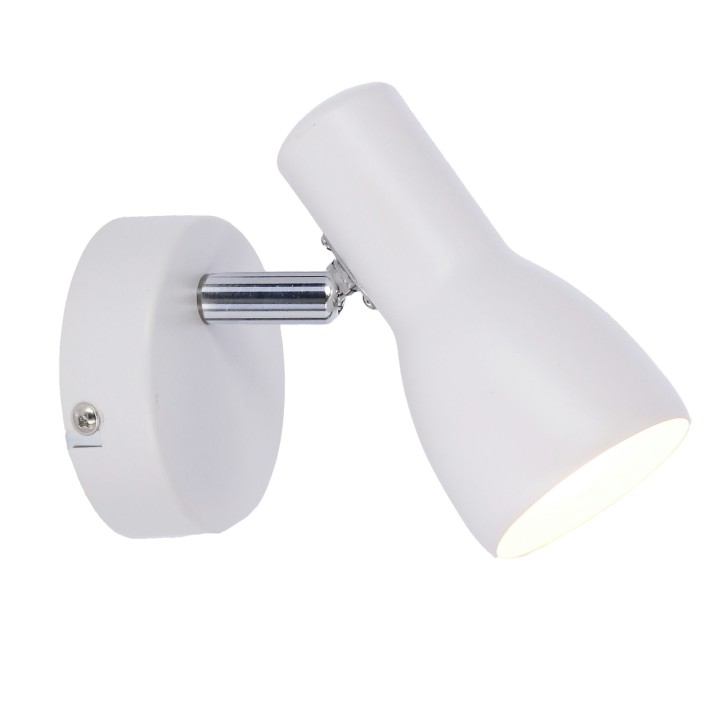 Picardo Lampa Kinkiet 1X40W E14 Biały Mat Candellux