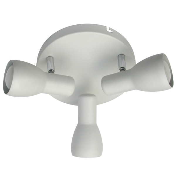 Picardo Lampa Sufitowa Plafon 3X40W E14 Biały Mat Candellux